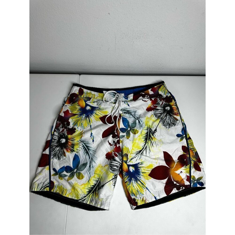 Vintage Speedo Board Swimming Shorts Size XL Floral Print